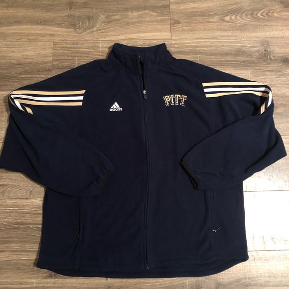 adidas Other - Adidas University Of Pittsburgh Zip Up Fleece